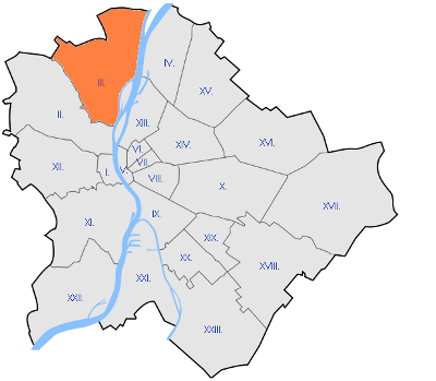 III. kerület térkép